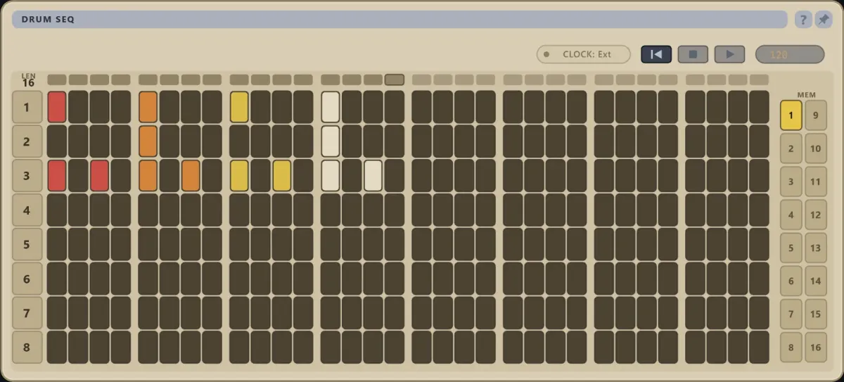 Drum Sequencer module