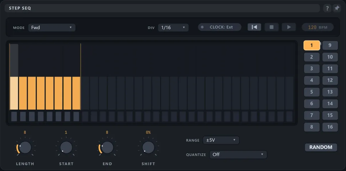 Step Sequencer module
